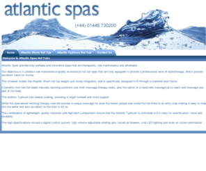 atlantic-spas.com: Atlantic Spas
Atlantic Spas provide light weight hot tubs enabling portability with the same fantastic hydrotherapy as a larger hot tub.
