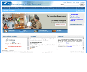nisg.org: NISG
e-Government, e-Governance, Good Governance, Public Private Partnership, Knowledge Portal on e-Governance