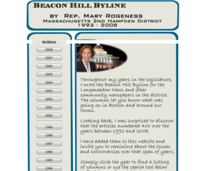 rogeness.com: Beacon Hill Byline by Rep. Mary Rogeness
FW4 FP HTML