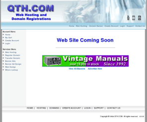 w1jhu.com: QTH.com Web Hosting and Domain Name Registrations
QTH.com Web Hosting and Domain Name Registrations