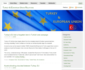 accesstalks.com: Turkey - EU Relations
This blog is created to facilitate an open discussion, as well as exchange of information and insights on Turkey and EU.