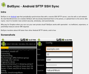 botsync.com: BotSync - Android SFTP SCP SSH Sync App
