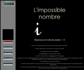 lenombrei.net: Le nombre i
Le site du nombre i : De sa dcouverte  sa reprsentation