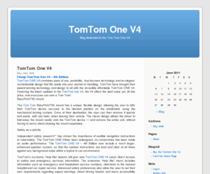 tomtomonev4.com: TomTom one V4 - For all your latest information on the Fourth edition of the TomTom one series
TomTom one V4 - Home of the TomTom One V4 Series edition