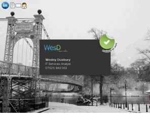 wesd.co.uk: WesD - CV / Contact Info
WesD CV contact card