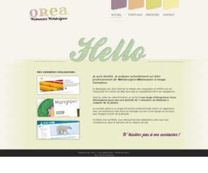 orea-web.com: OREA - Portfolio webmaster de Amélie Deschamps
Portfolio webmaster de Amélie Deschamps - création de sites internet