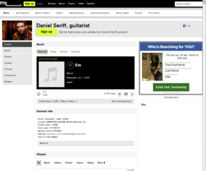 danielseriff.com: Daniel Seriff, guitarist | Free Music, Tour Dates, Photos, Videos
Daniel Seriff, guitarist's official profile including the latest music, albums, songs, music videos and more updates.