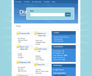 dizinya.com: Dizinya - Bedava Web Dizin | Free Web Directory
 Free Link Submit ,  A directory of links organised into categories sorted. Turkish web directory