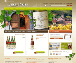 ernest-preiss.com: Vins d'Alsace Ernest Preiss - Vente de vins d'Alsace, liqueurs et eau de vie d'Alsace
Vente en ligne de vins fins et alcools d'Alsace : Gewurztraminer, Riesling, Pinot gris, Pinot noir, Liqueurs, Eaux de vie et offres spéciales.