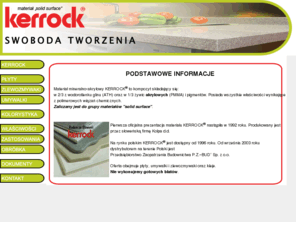 kerrock.pl: Generalny dystrybutor KERROCK - materiału "solid surface"
