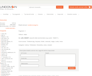 tunderorszag.hu: Unidomain - tunderorszag.hu
Tündérország, fairyland, tündér, varázslat, mágia, csoda, mese