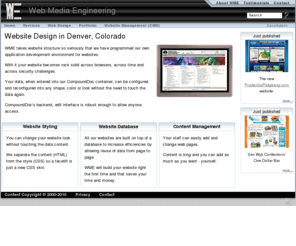 webme-eng.com: Website Design Denver Colorado - WME
OpenSource website design and web based applications in Denver, Colorado with database integration and Content Management Systems