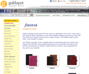 filofaxorganizer.com: Filofax Organizers Store
Filofax discount source at Goldspot.com.