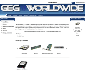 gegworldwide.com: GEG Worldwide
GEG Worldwide sells a wide range of computer hardware and software around the world. We provide a great selection of products at great prices. 