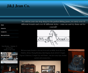 jandjjeanco.com: J&J Jean Co. Womens Jeans, Best Fitting Jeans over 40 different styles to choose from like Plastic, Red Engine, Fidelity, MEK, Rock Reviva, Paso Robles, CA Home
Fine womans jeans located in Paso Robles,CA denim jeans for women of all ages and sizes. We carry Rock Revival, MEK, Red Engine, Silver,Cowgirl Up,Plastic