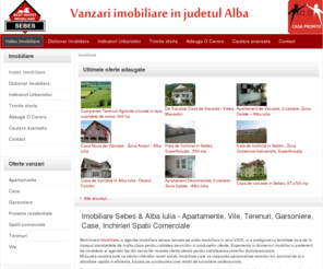 vanzari-imobiliare.eu: Imobiliare Sebes & Alba Iulia - Apartamente, Vile, Terenuri, Garsoniere, Case, Inchirieri spatii comerciale
Vanzari imobiliare si inchirieri de apartamente, case, terenuri, spatii comerciale, garsoniere in Alba Iulia si Sebes.