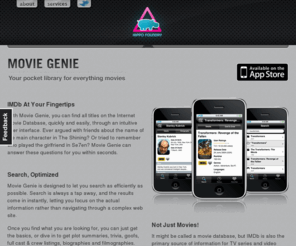 moviegenieapp.com: Movie Genie by Hippo Foundry — Your pocket library for everything movies
Movie Genie by Hippo Foundry, an iPhone and iPod Touch app for finding everything movie related