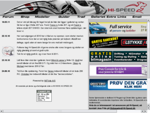 hi-speed.dk: HI-SPEED
Privat side dedikeret til Peugeot og Citron biler og deres ejere.