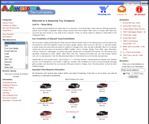 aawesometoy.com: Die cast toy cars and collectible model toy cars and toy car store!
Die cast toy cars and collectible model toy cars and toy car store! :  - Die Cast Accessories Diecast Cars Vehicles by Make Road Mice ecommerce, open source, shop, online shopping