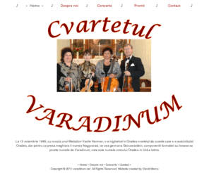 varadinum.net: cvartetul Varadinum
