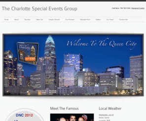 charlotteproms.com: Destination Management, Event Management, Special Event Planning, Meeting Planning | CharlotteDestinaitons.com
Charlotte Destinations is a premier special event planning & destination management company.  We are passionate about Charlotte and all it has to offer. Our ultimate vision is to exceed the expectations of our clients, with unparalleled service, exemplary attention to detail and seamless program execution. In short, allowing clients to experience Charlotte in a creative way never before imagined.