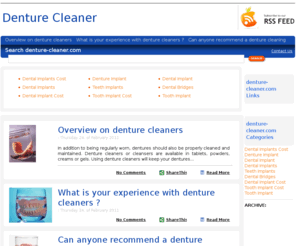 denture-cleaner.com: Denture Cleaner
Denture Cleaner