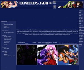 hunters-guild.org: Hunters Guild Dot Org >> Anime, Manga, Video Games, and Life
