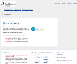 onebizznessday.nl: Historie Onebizznessday - Reed Business Events
Hier vindt u de historie omtrent de Onebizznessday, het event wat een aantal maal door Reed Business Events is georganiseerd voor de zzp-er.