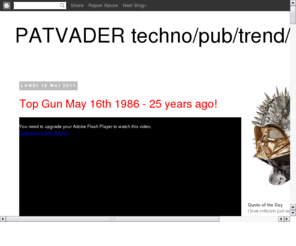 patvader.com: Geek Techno Pub
Geek Techno Pub