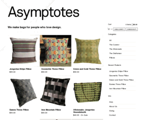 asymptotebags.com: Asymptotes
We make bags for people who love design.