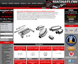 jdpmotorsports.info: Magnaflow Exhaust Online Store, Magnaflow Mufflers, Magnaflow Catalytic Converters, Airaid Intakes, DiabloSport - Magnaflowplus
The offical Magnaflow online store. Magnaflow Exhaust Products along with Airaid Filter products. Shop online or call us toll free at 888.308.6007 for the best prices on Magnaflow and Airaid products. We offer free shipping on Magnaflow Exhaust Systems, Magnaflow Direct-Fit Catalytic Converters and Airaid Intakes. Magnaflow Exhaust are the best value and highest quality systems on the market.