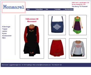 monmarel.com: Monmarel - Start
Hos Monmarel hittar du kläder i unik design som passar för kvinnor i alla former