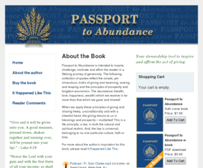 passporttoabundance.com: Passport to Abundance is your stewardship tool to inspire and affirm the act of giving
Passport to Abundance is your stewardship tool to inspire and affirm the act of giving.