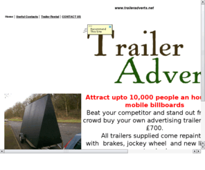 trailer-adverts.co.uk: Trailer adverts
Advertising trailers for sale from Â£699 or for hire from Â£195 per day.  Call George on 07960 346302.