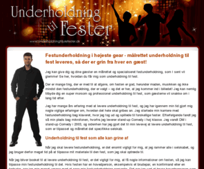 underholdningtilfester.dk: Festunderholdning - book underholdning til fest her og få et godt grin!
Du er kun et klik væk fra suveræn underholdning til fest. Jeg har levet af at levere festunderholdning i over ti år, så klik her og se, hvad jeg kan tilbyde dig!