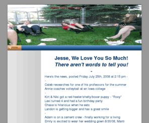 jesseweloveyou.com: Jesse We Love You! - Home
Jesse We Love You!