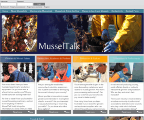 musseltalk.com: Musseltalk.com
Musseltalk - resources on mussel production and equipment