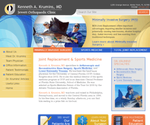 drkrumins.com: Kenneth A. Krumins, MD  | Quality Orthopaedic Care
Kenneth A. Krumins, MD is a board-certified, fellowship-trained orthopaedic surgeon specializing in arthroscopic and reconstructive surgery of the knee, sports medicine and lower exremity trauma.
