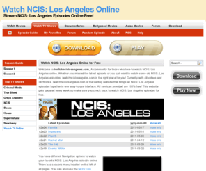 iwatchncislosangeles.com: Watch NCIS: Los Angeles Online - Free Full Length NCIS: Los Angeles Episodes Online
6 April 2011 - Watch NCIS: Los Angeles tv show online for free. Stream NCIS: Los Angeles all latest seasons episode video online. iwatchncislosangeles.com offers NCIS: Los Angeles episode guide, cast, tv show spoilers and NCIS: Los Angeles episode list for free.