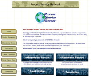 processnet1.com: Process Service Network - International servers
Process service anywhere in the world specializing in International Service and hard-to-serve cases