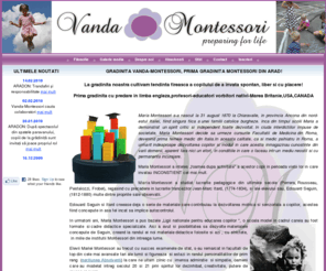 vanda-montessori.ro: .::Vanda Montessori ARAD::..
Vanda-Montessori, prima gradinita cu predare in limba engleza,profesori din Marea Britanie,Canada