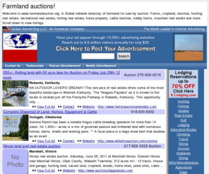 farmlandauction.org: farmland auctions, farmlandauctions, www.farmlandauction.org
Farmland auctions.  Farmland, Farms, ranches, hunting real estate, recreational real estate, fishing real estate, horse property, cattle ranches, hobby farms and more. Land auctions.