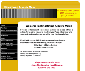 kingstowneacousticmusic.com: Kingstowne Acoustic Music
