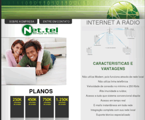 nettelbr.net: Nettel Servicos de Internet | Internet a Radio | Joao Pessoa
Nettel Servicos de Internet - Internet a Radio em Joao Pessoa, Paraiba