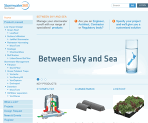 stormwater360.co.nz: Stormwater360  : Stormwater360,  stormwater treatment. Filtration. GPT. BMP. Enviropod. Stormfilter
Advanced Stormwater solutions for treatment of stormwater pollution. Supply large range of high quality innovative stormwater treatment products in New Zealand and Australia licensed from Contech Stormwater Solutions.