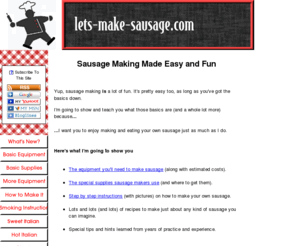 witchcreekdigital.com: Sausage Making Made Fun and Easy
Complete sausage making guide with tutorials, recipes, and tips on equipment and techniques.