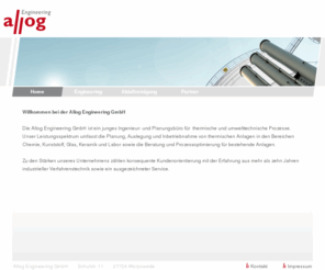 allog.de: Allog Engineering GmbH | Startseite
Allog Engineering GmbH - Planungs- und Ingenieurbüro für thermische Verfahrenstechnik und Abluftreinigung