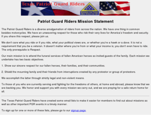 texaspgr.org: Texas Patriot Guard Riders
