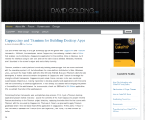 davidgolding.net: Installing MongoDB on MAMP 1.9.5 : David Golding : davidgolding.net
David Golding - a blog about CakePHP, Web Design, and Grad Studies in Religion