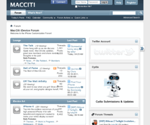 macciti.com: MacCiti iDevice Forum
iPhone forum, iPhone & iPod Touch themes, wallpapers, ringtones, software applications, news - all in one place - MacCiti.